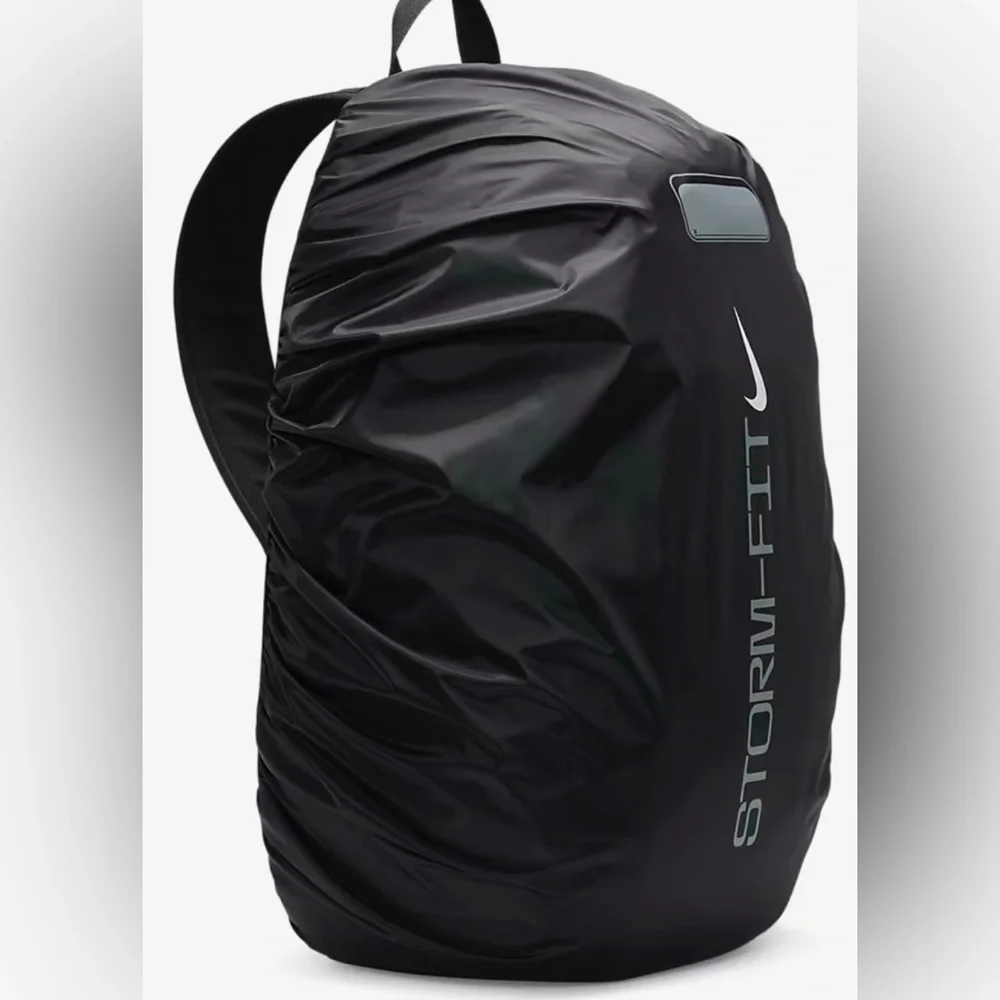 Nike Academy Team Soccer Backpack W/Rain Cover Black/White DV0761-011 OS 30L - Picture 4 of 4